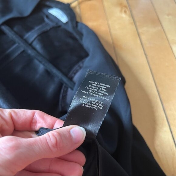 Aritzia Babaton Sz 2 Power Waist Black Open Front Blazer - Picture 11 of 11